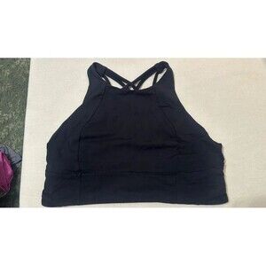 Lululemon High Neck Energy Bra Long Line Size 12
